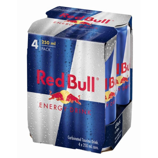 Red Bull 250Ml Energy Drink Can (4 Packs)