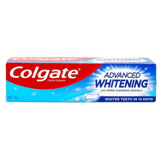 Colgate 110G Toothpaste Advanced Whitening With Micro Cleansing Crystals