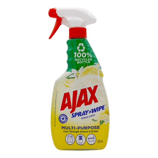 Ajax 500Ml Spray N Wipe Trigger Multi Purpose Lemon Citrus