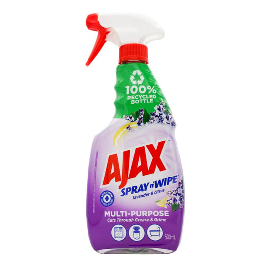Ajax 500Ml Spray N Wipe Trigger Multi Purpose Lavender & Citrus