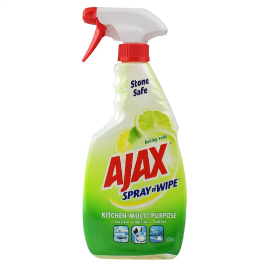 Ajax 500Ml Spray N Wipe Trigger Kitchen Multi-Purpose Baking Soda