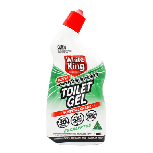 White King 700Ml Toilet Gel With Added Stain Remover Eucalyptus