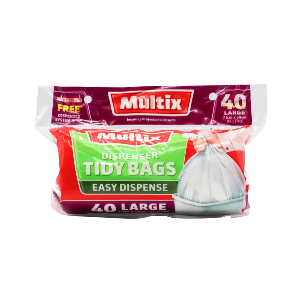 Multix Pk40 Dispenser Tidy Bags Large 71Cm X 58Cm / 34L