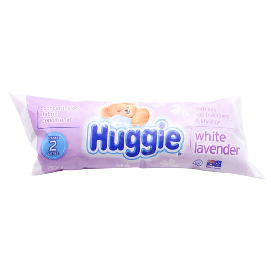 Huggie 250Ml Concentrated Fabric Conditioner White Lavender