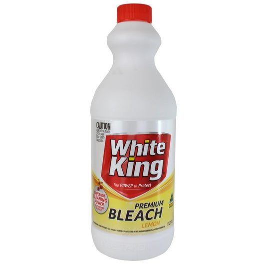 White King 1.25L Premium Liquid Bleach Lemon
