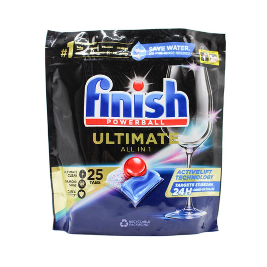 Finish Pk25 Powerball Dishwashing Tablets Ultimate All In 1