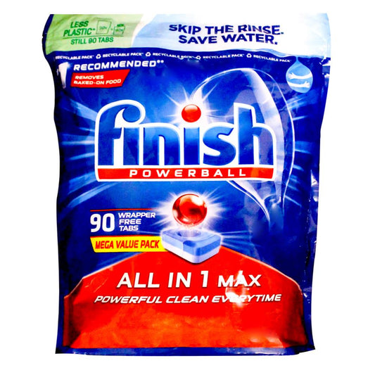 Finish Pk90 Powerball Dishwashing Tablets All In 1 Max Mega Value Pack