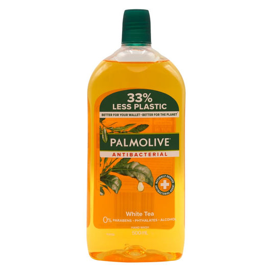 Palmolive 500Ml White Tea Handwash Refill Anti Bacterial Kills Germs