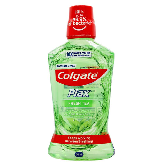 Colgate 500Ml Plax Mouthwash Fresh Tea Alcohol Free