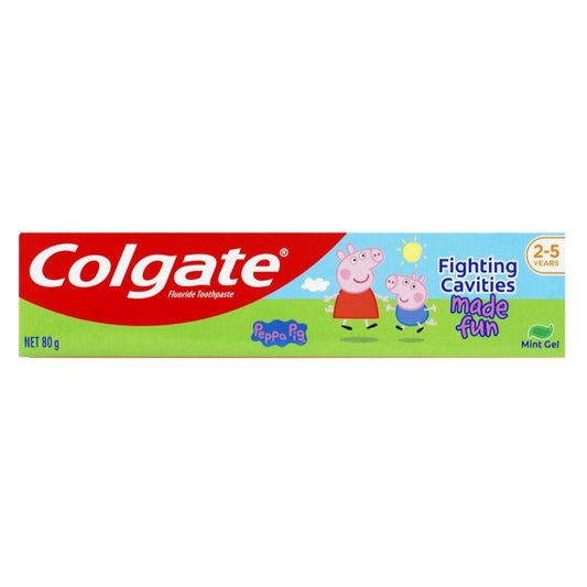 Colgate 80G Toothpaste Peppa Pig Mint Gel 2-5 Yrs