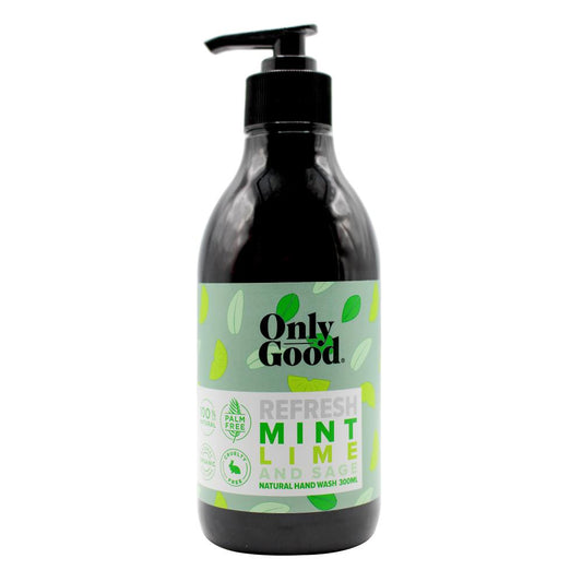Only Good 300Ml Natural Hand Wash Refresh Mint Lime And Sage