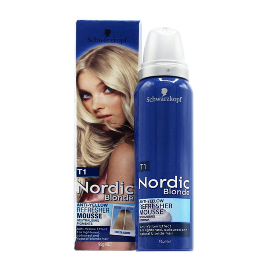 Schwarzkopf 92G Nordic Blonde Anti-Yellow Refresher Mousse T1 Icy Platinum