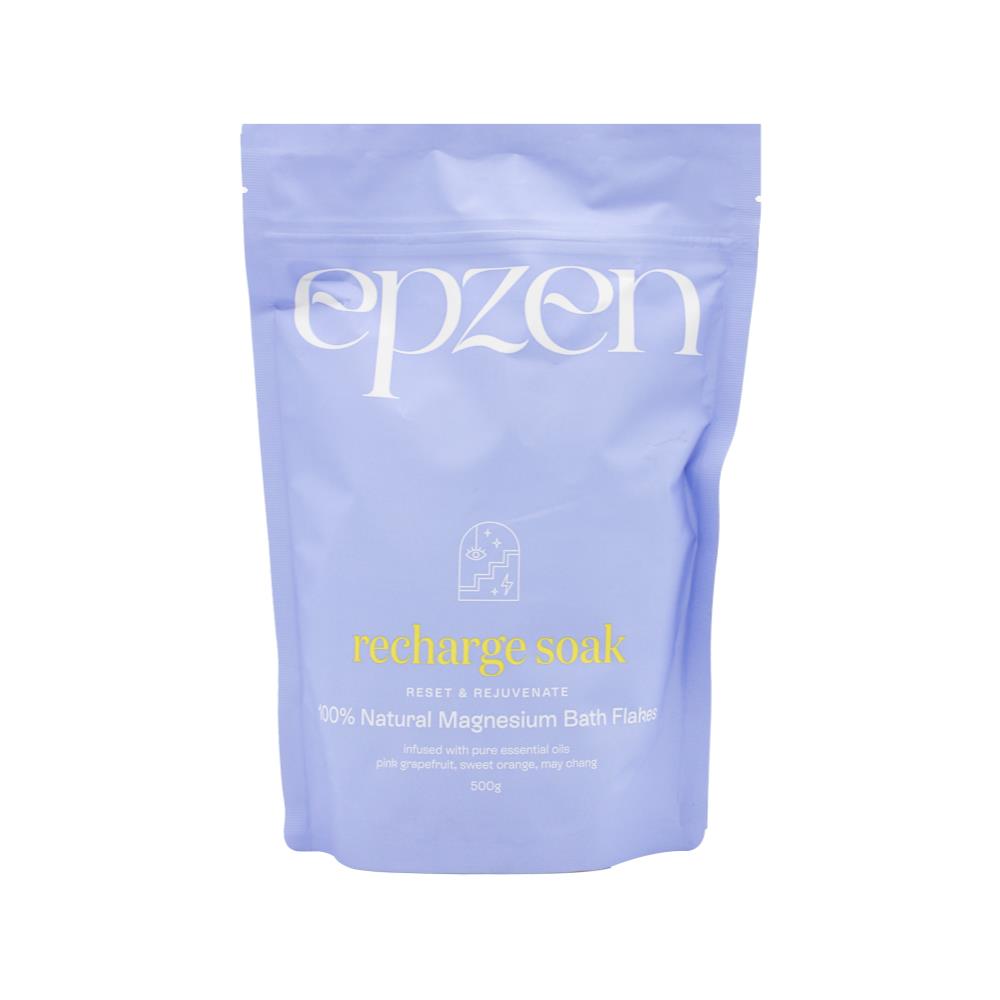 Epzen 500G Recharge Soak Reset & Rejuvenate 100% Natural Magnesium Bath Flakes