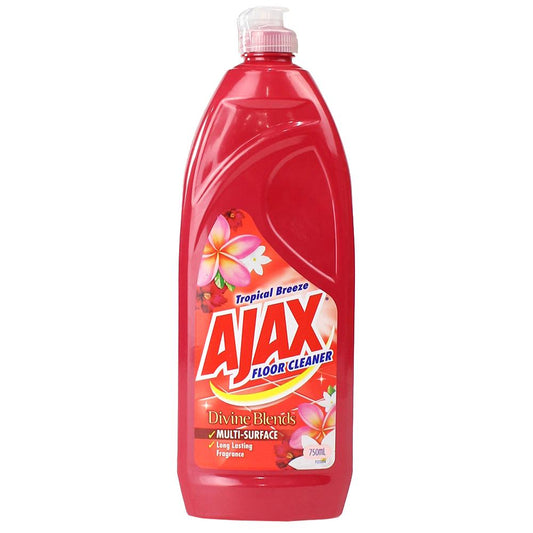 Ajax 750Ml Floor Cleaner Tropical Breeze Divine Blends