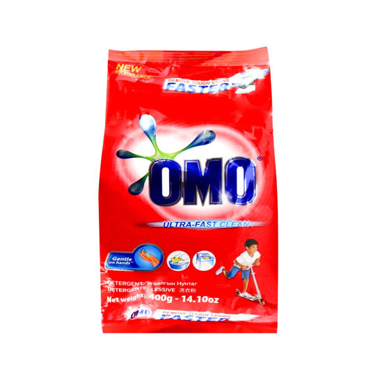 Omo 400G Laundry Detergent Powder Ultra Fast Clean Hand Wash & Top Loader