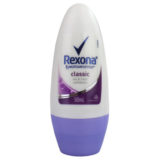 Rexona 50Ml Deodorant Roll On Invisible Day & Fresh Classic