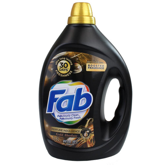 Fab 1.8L Laundry Liquid Gold Absolute Perfume Indulgence