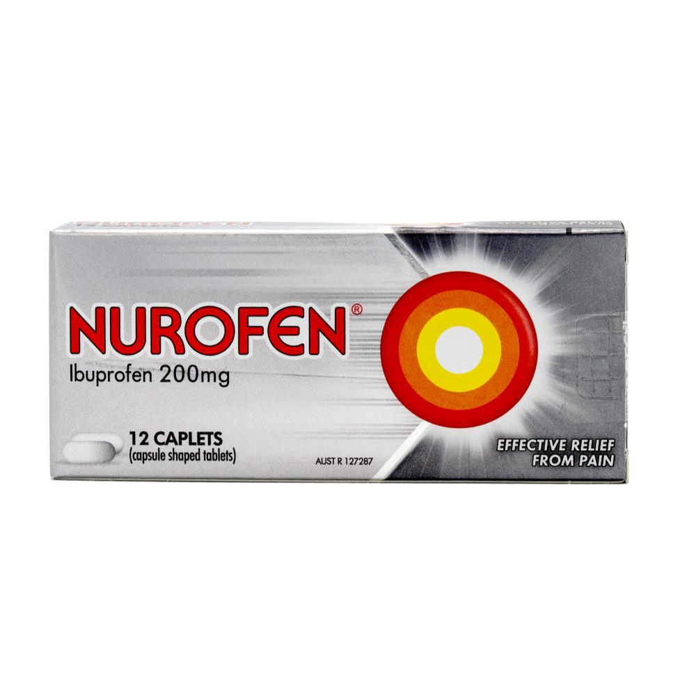 Nurofen Pk12 X 200Mg Caplets Targeted Relief From Pain