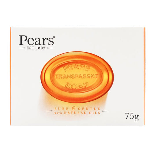 Pears 75G Transparent Soap Bar Pure & Gentle With Natural Oils