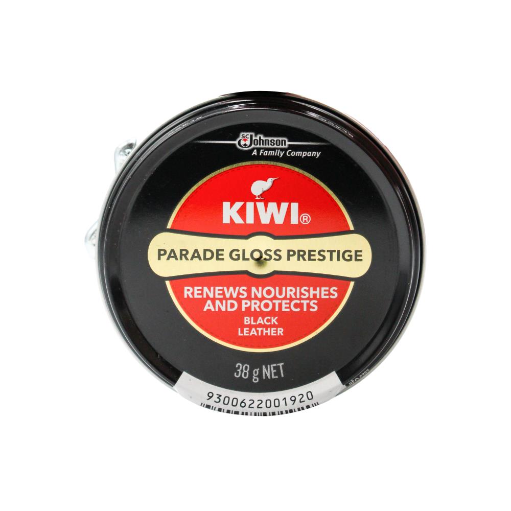 Kiwi 38G Parade Gloss Prestige Renews Nourishes And Protects Black Leather