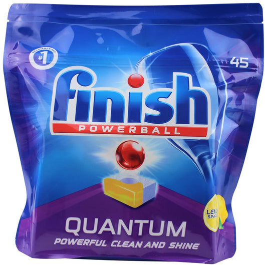 Finish Pk45 Powerball Quantum Dishwashing Tablets Lemon Sparkle