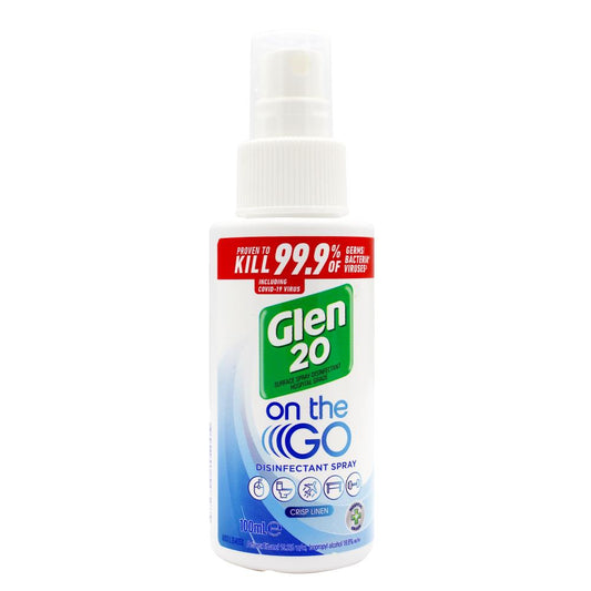 Glen 20 100Ml On The Go Disinfectant Spray Crisp Linen