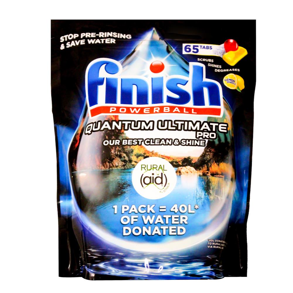 Finish Pk65 Quantum Ultimate Pro Powerball Dishwashing Tablets Lemon Sparkle