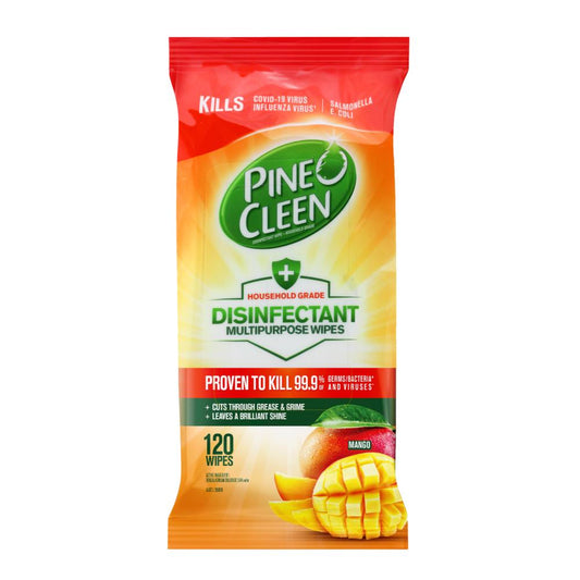 Pine O Cleen Pk120 Disinfectant Multipurpose Wipes Mango