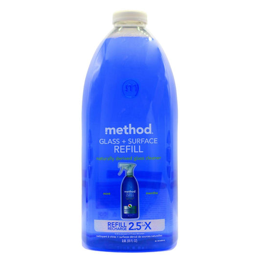 Method 2L Glass + Surface Refill Naturally Derived Glass Cleaner Mint