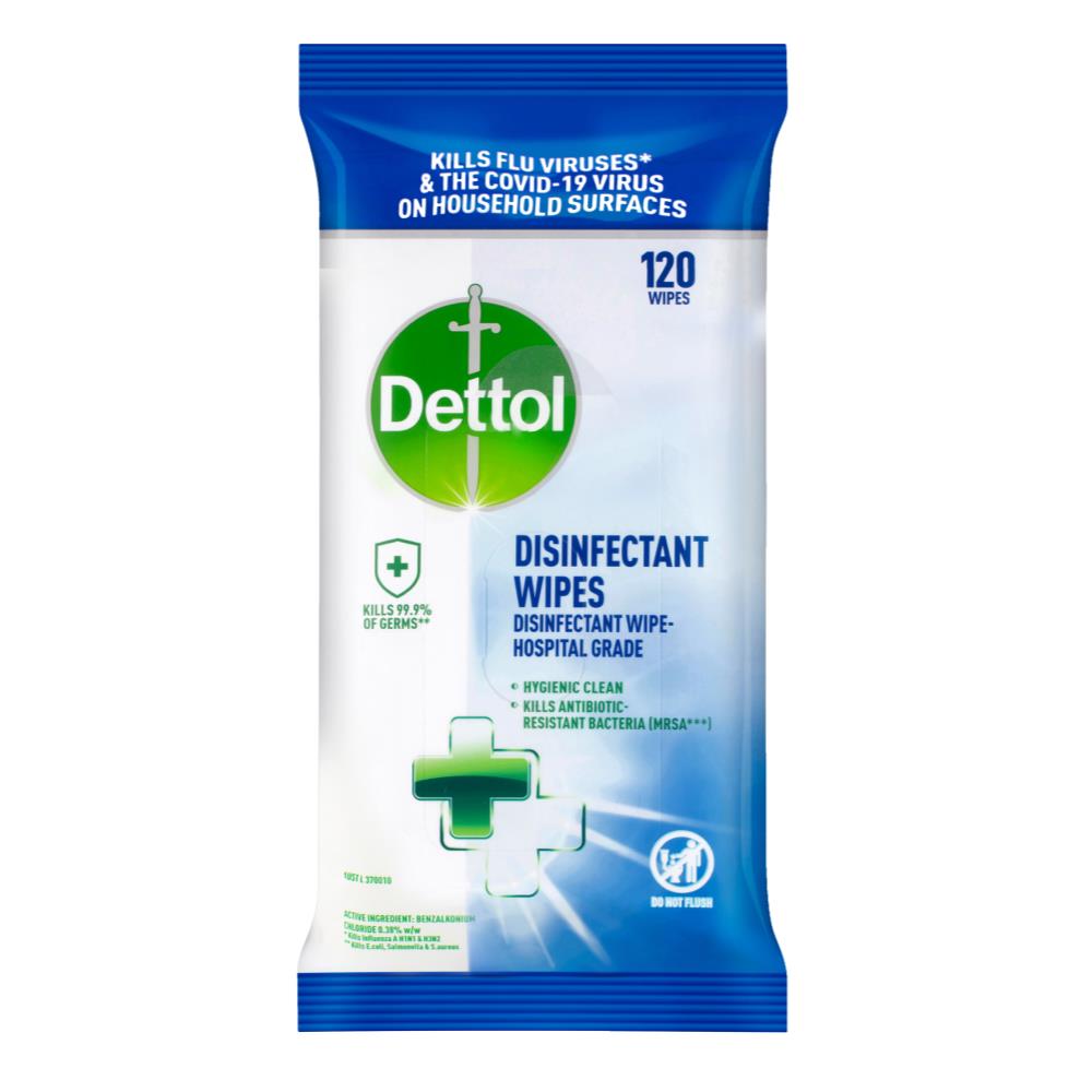 Dettol Pk120 Disinfectant Wipes Fresh