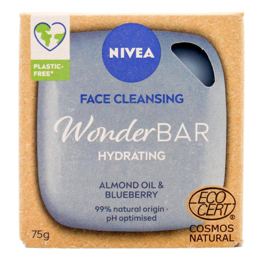 Nivea 75G Face Cleansing Wonder Bar Hydrating Almond Oil & Blueberry