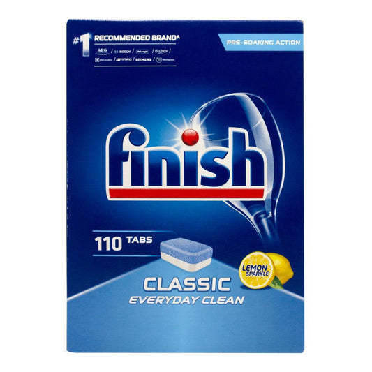 Finish Pk110 Dishwashing Tablets Classic Lemon Sparkle (Au)