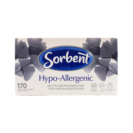 Sorbent Pk170 Facial Tissues Hypo-Allergenic 200Mm X 195Mm