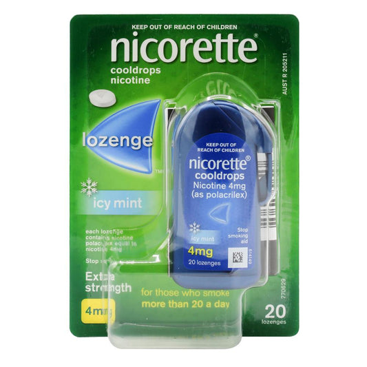 Nicorette Pk20 Lozenges Nicotine 4Mg Icy Mint
