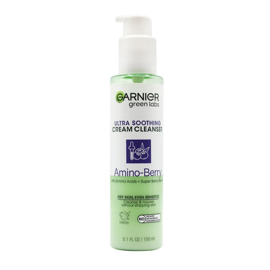 Garnier 150Ml Ultra Soothing Cream Cleanser Amino - Berry