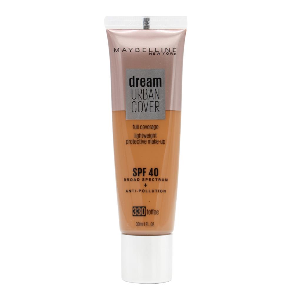 Maybelline 30Ml Dream Urban Cover Full Coverage Foundation 330 Toffee Spf 40 (Non Carded)