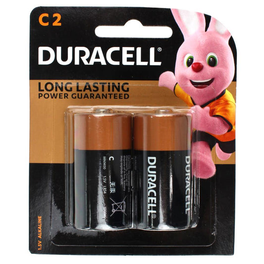 Duracell C Pk2 Alkaline Batteries