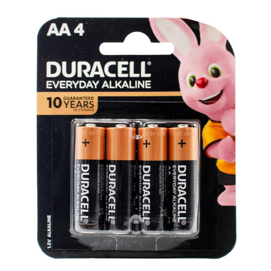 Duracell Pk4 Aa Batteries Everyday Alkaline