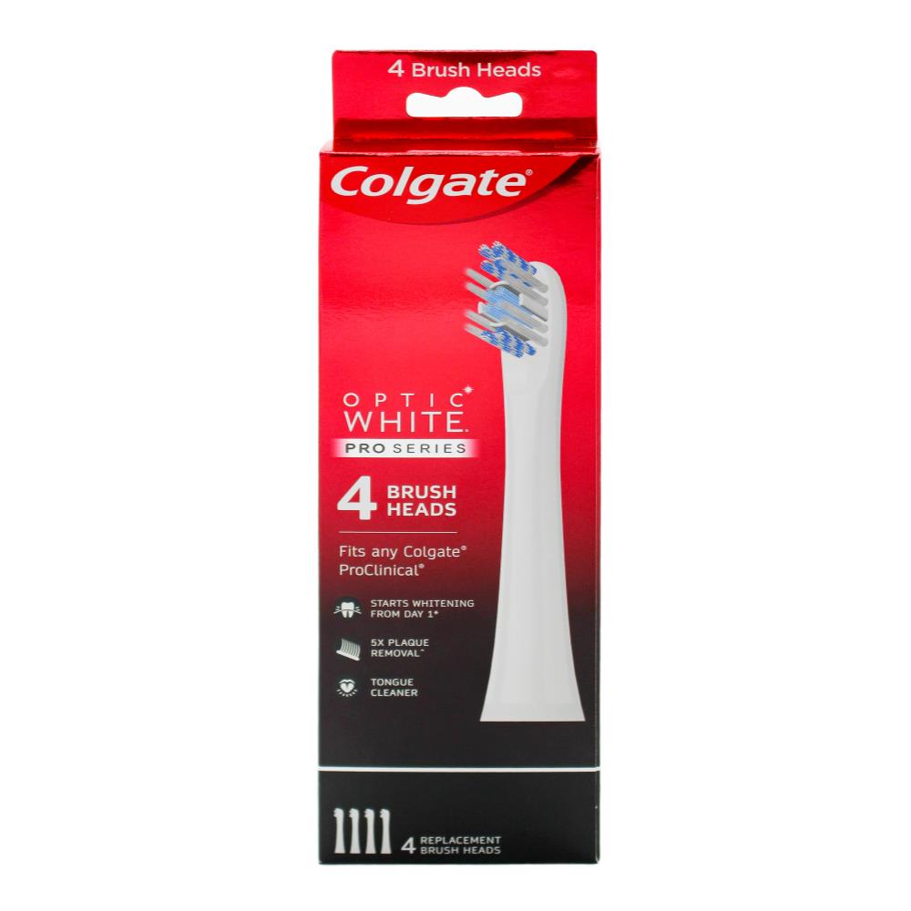 Colgate Pk4 Optic White Pro Series Toothbrush Heads