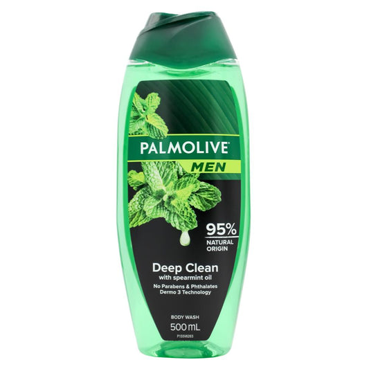 Palmolive Men 500Ml Body Wash Deep Clean With Spearmint Oil