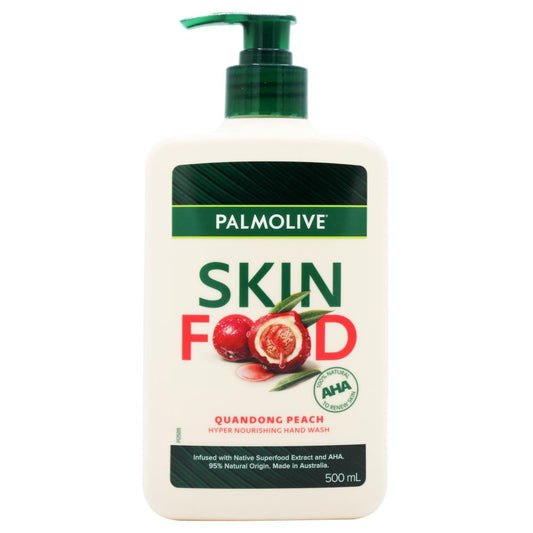 Palmolive 500Ml Skin Food Hyper Nourishing Hand Wash Pump Quandong Peach