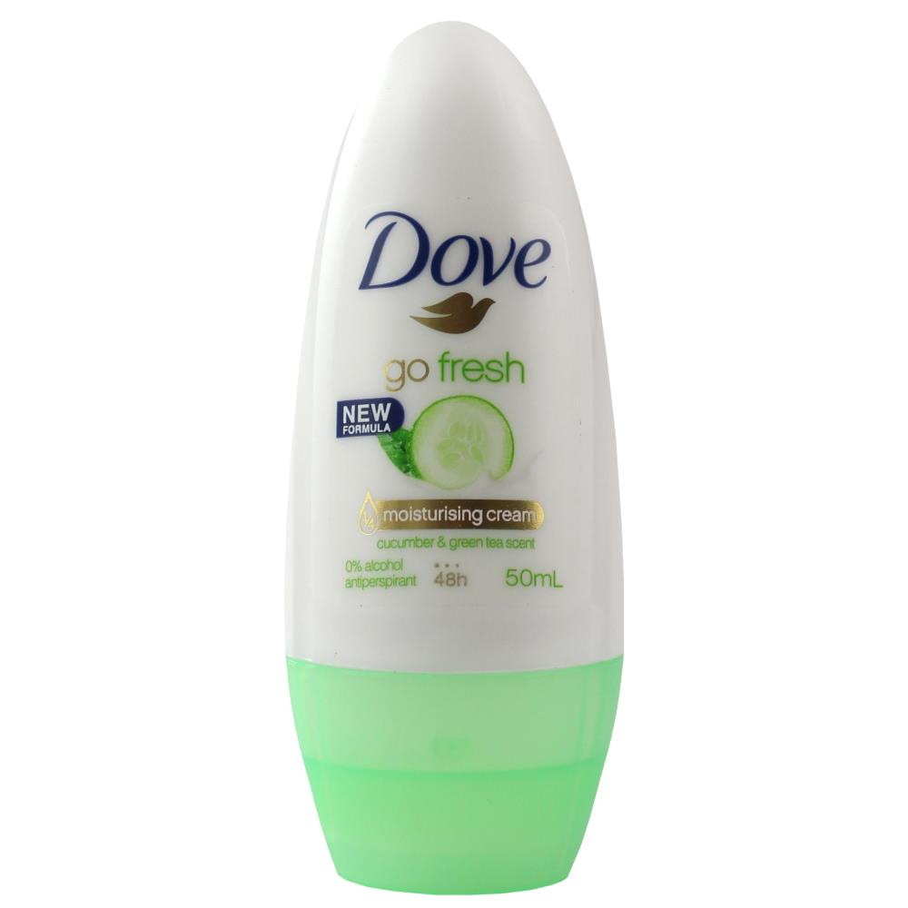 Dove 50Ml Deodorant Roll On Go Fresh Cucumber & Green Tea