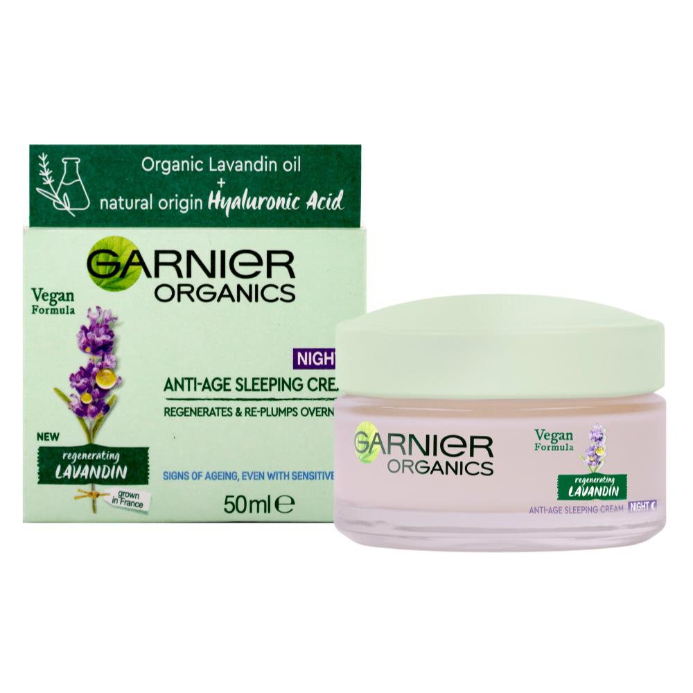 Garnier 50Ml Anti- Age Sleeping Night Cream Regenerating Lavandin