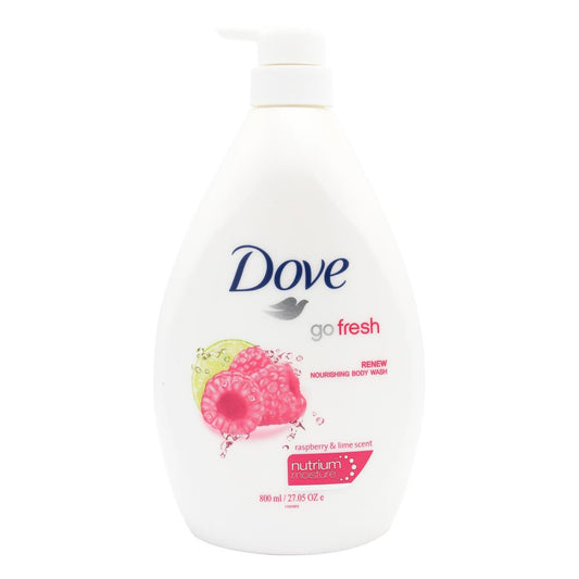 Dove 800Ml Body Wash Go Fresh Raspberry & Lime Scent