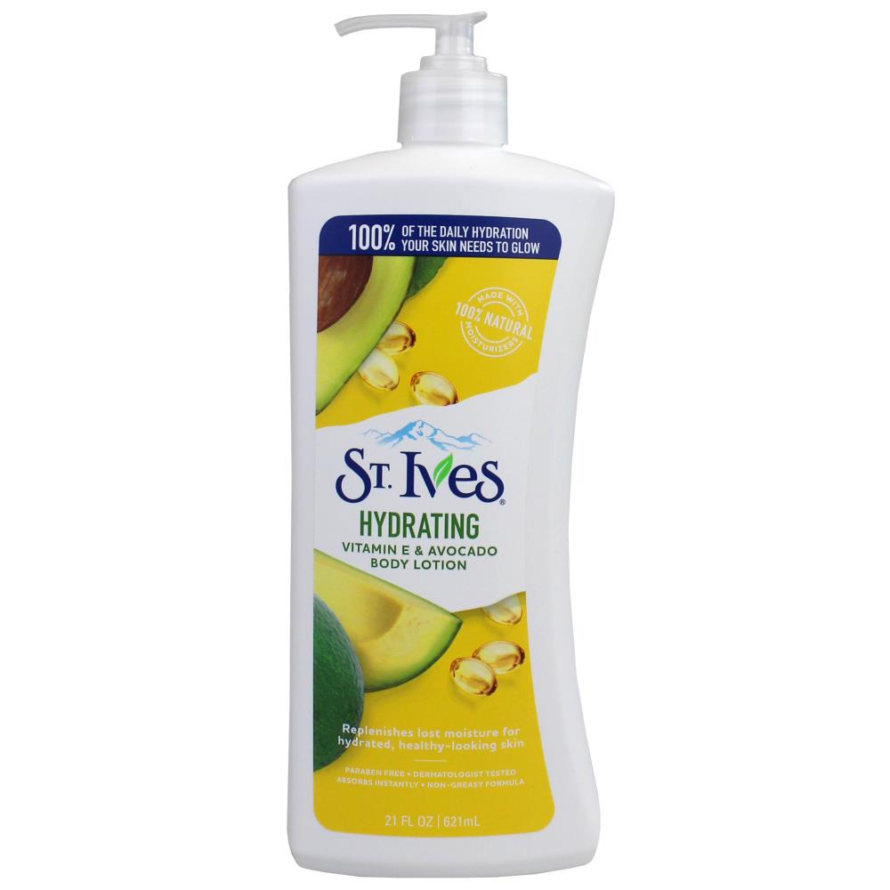 St Ives 621Ml Body Lotion Hydrating Vitamin E & Avocado