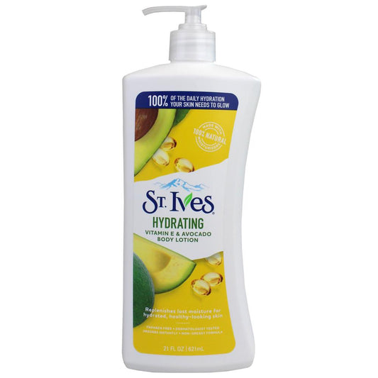 St Ives 621Ml Body Lotion Hydrating Vitamin E & Avocado