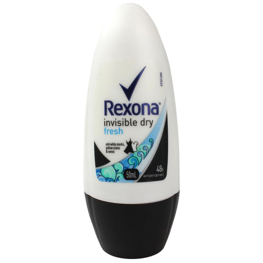 Rexona 50Ml Deodorant Roll On Invisible Dry Fresh