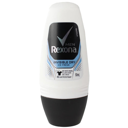 Rexona 50Ml Deodorant Men Roll On Invisible Dry Ice Fresh
