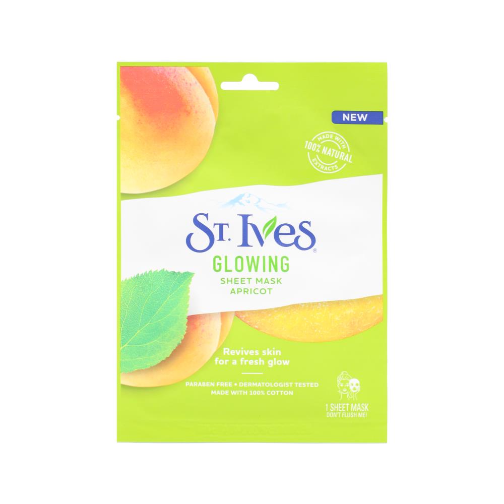 St Ives 23Ml Glowing Sheet Mask Apricot