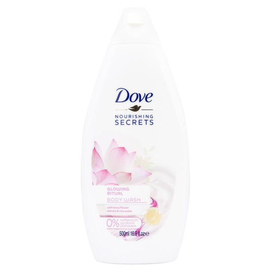 Dove 500Ml Body Wash Glowing Ritual With Lotus Flower Extract & Rice Water